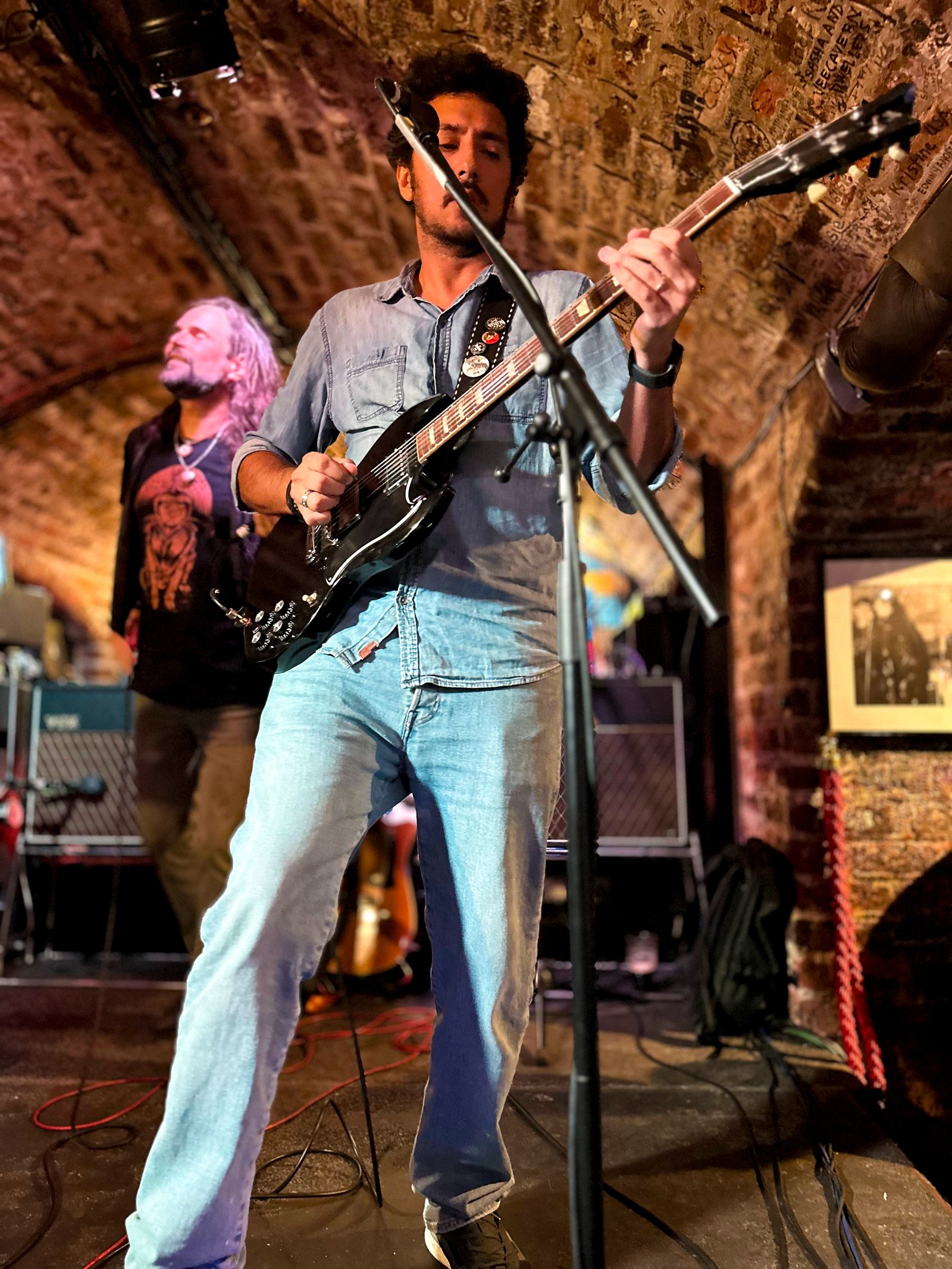 Guilherme Rancanti performing at the Cavern Club, Liverpool
