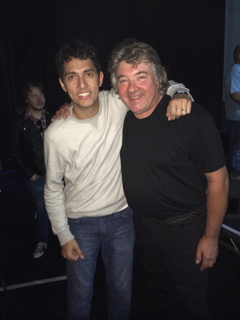 Guilherme Rancanti with Steve Holley, Royal Court Theatre Liverpool 2014